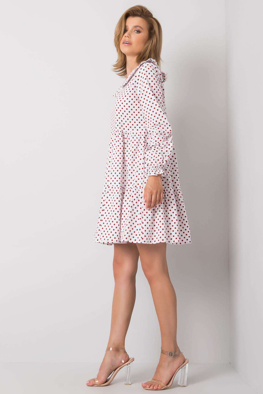 Valge ja punase täpiline kleit Rori...