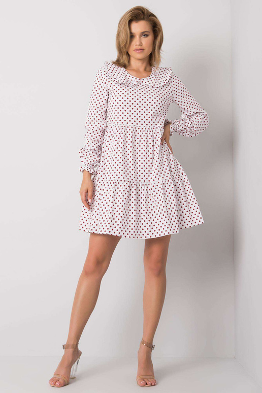 Valge ja punase täpiline kleit Rori...