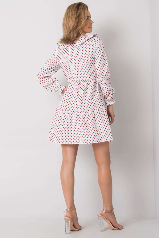 Valge ja punase täpiline kleit Rori...