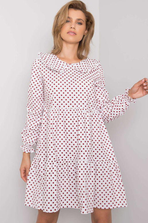 Valge ja punase täpiline kleit Rori...