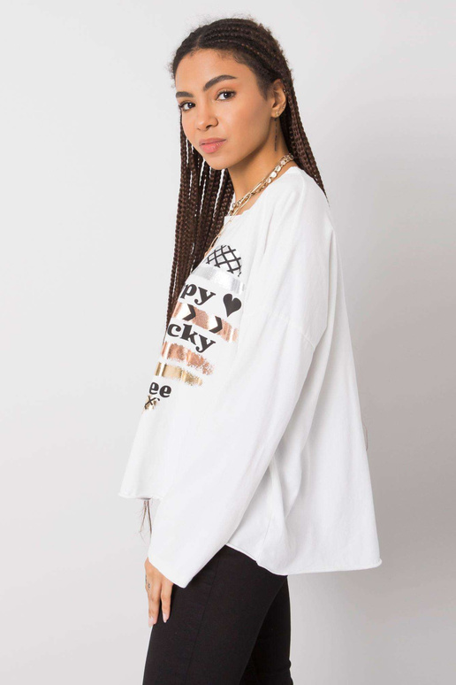 Miriana valge pikkade varrukatega pluus