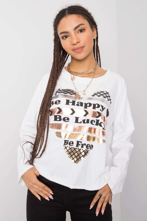 Miriana valge pikkade varrukatega pluus