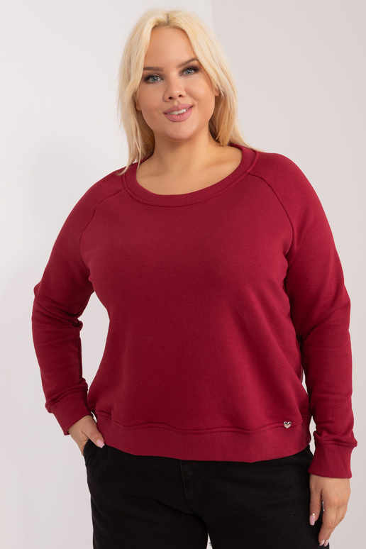 Burgundia pluss suuruses puuvillane...