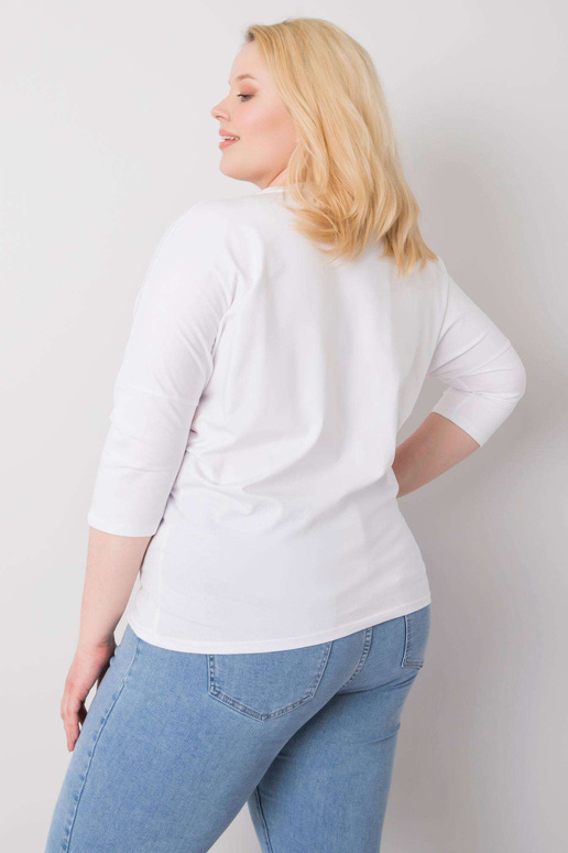 Filippa puuvillane naiste valge pluus