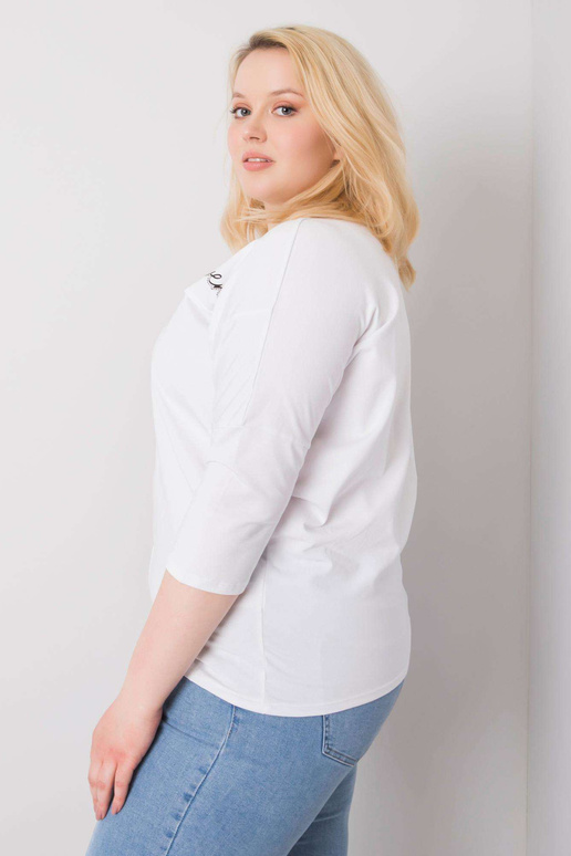 Filippa puuvillane naiste valge pluus