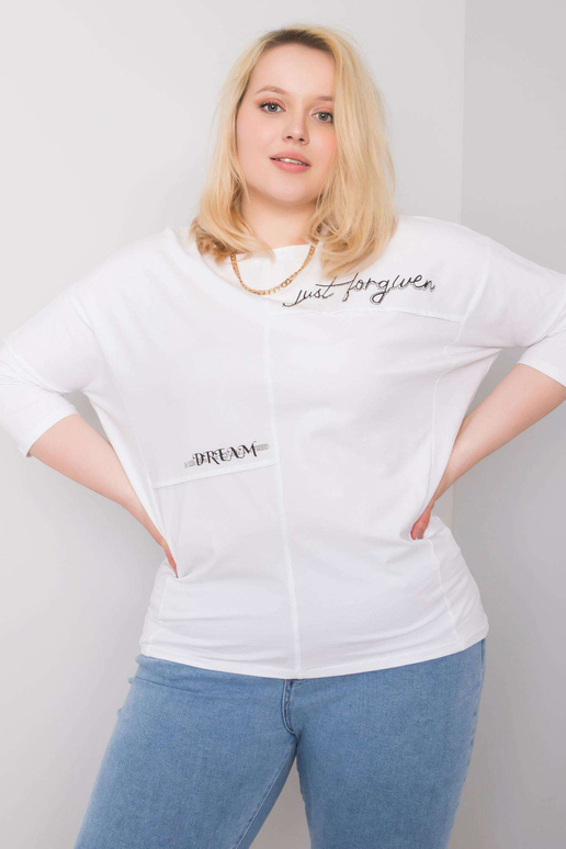 Filippa puuvillane naiste valge pluus