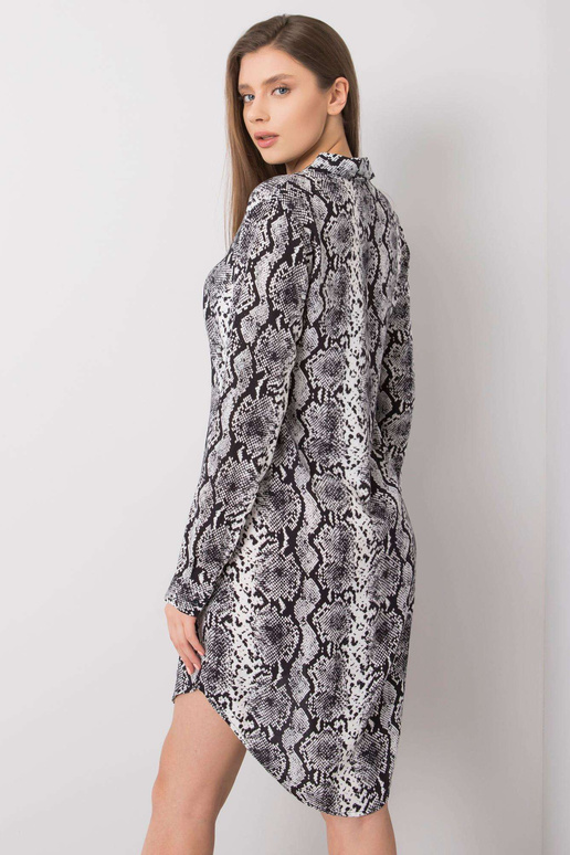 Valge ja must printidega kleit Holly...