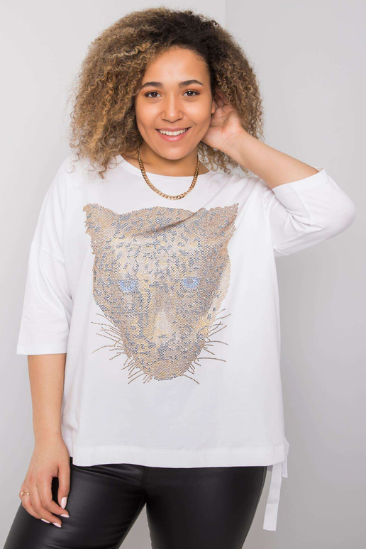 Valge pluss suuruses pluus Darreni...