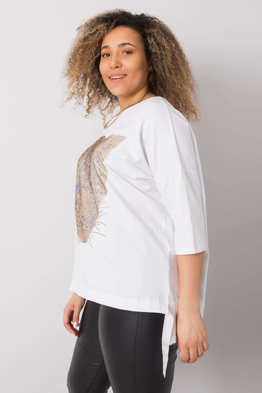 Valge pluss suuruses pluus Darreni...