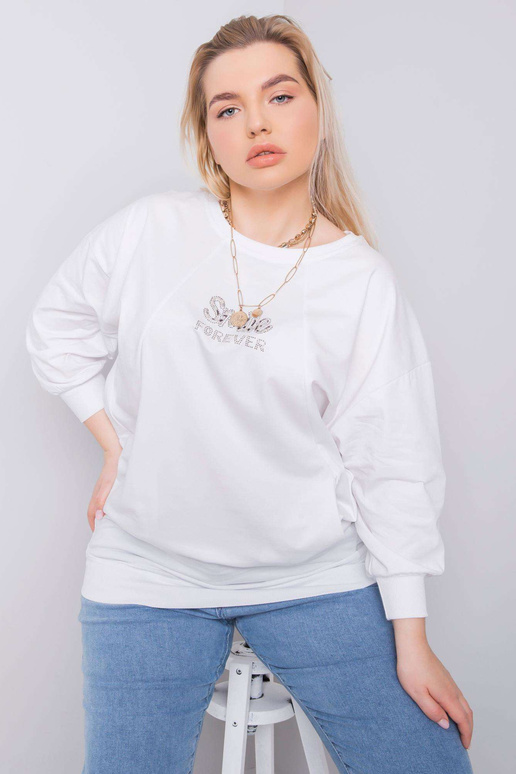 Valge pluss suuruses pluus Messina...