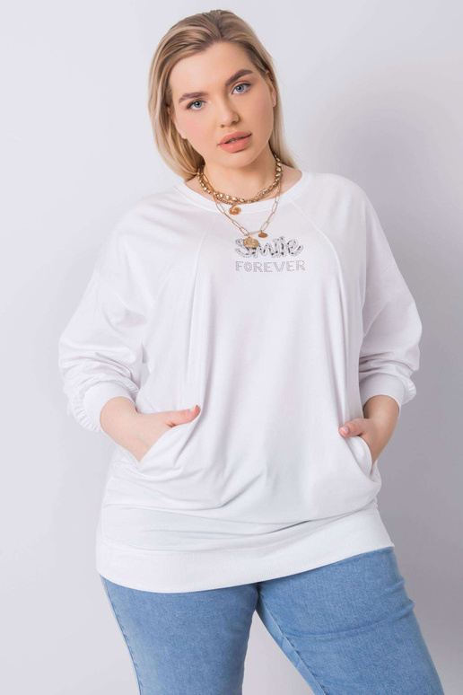 Valge pluss suuruses pluus Messina...