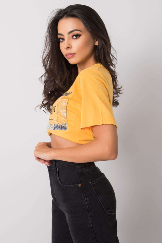 Heleroanž t-särk Nikki kirjaga Heleroanž t-särk Nikki kirjaga