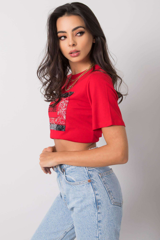 Punane Nikki kirjaga t-särk Punane Nikki kirjaga t-särk