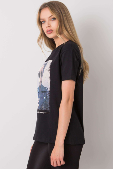 Must Kemmy trükiga T-särk 2