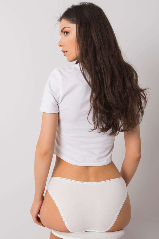 Ecru naiste püksid pitsiga
