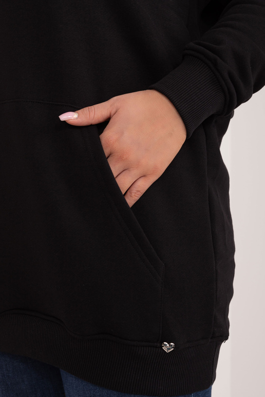 Luna Black Plus Size kapuuts