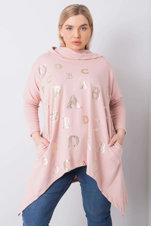 Aina Dirty Pink Plus Size kapuuts