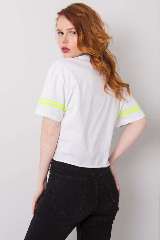 Valge Marlene puuvillane T-särk