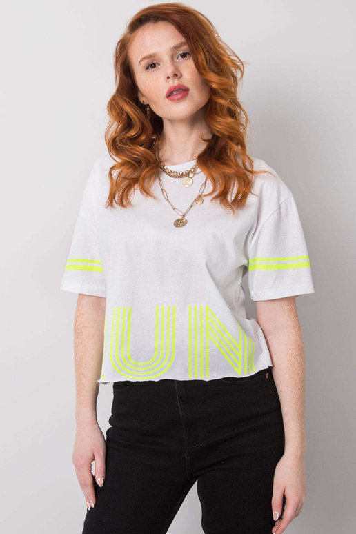 Valge Marlene puuvillane T-särk