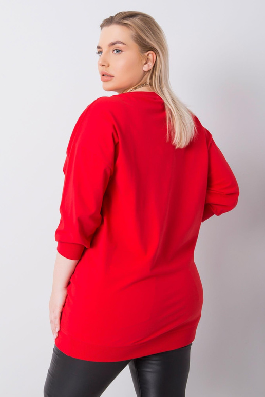 Punane pluss suuruses pluus Messina...