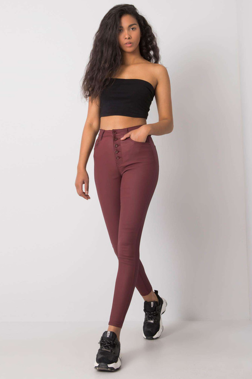 Mckenzie maroon vahatatud püksid