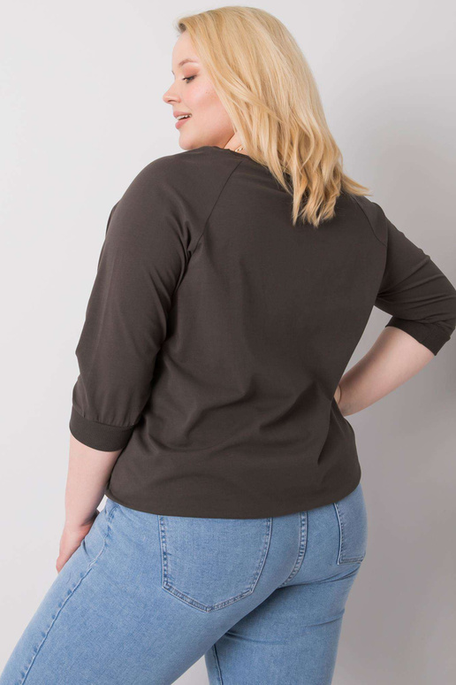 Tume khakivärvi pluus Rosie kirjaga