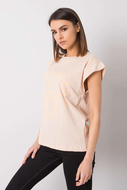 Virsikuvärvi T-särk Ciara trükiga RUE... Virsikuvärvi T-särk Ciara trükiga RUE...