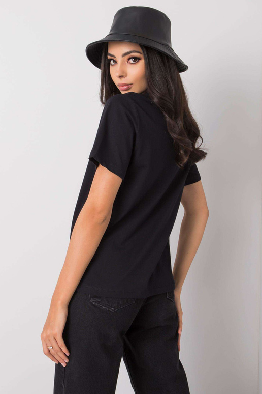 Must Aya aplikatsiooniga T-särk Must Aya aplikatsiooniga T-särk