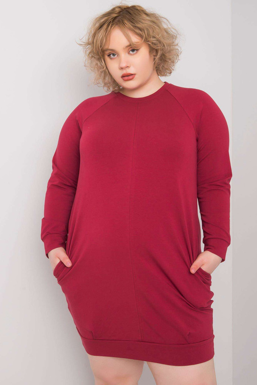 Burgundia kleit pluss suuruses Ariadne