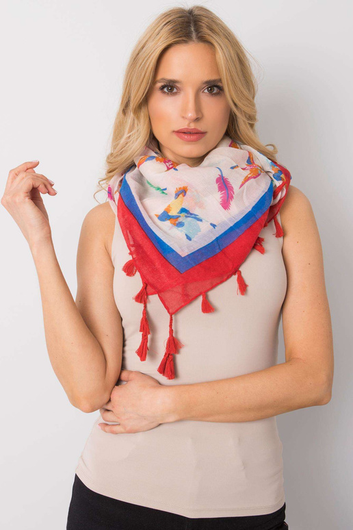 Beež naiste ümbris trükiga