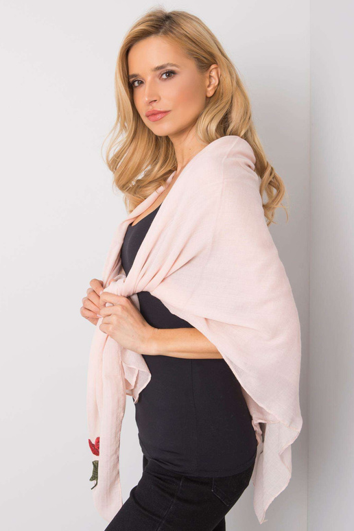 Heleroosa lilleliste triipudega pleed