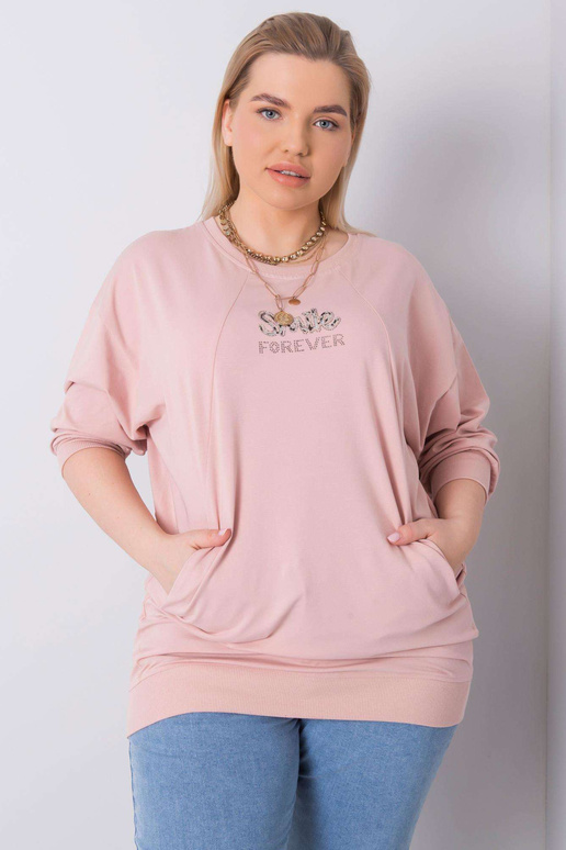 Määrdunud roosa pluss suuruses pluus...