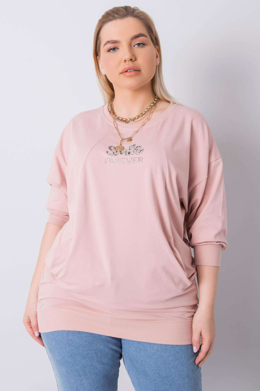 Määrdunud roosa pluss suuruses pluus...