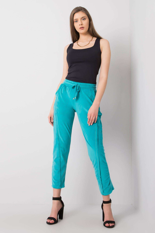 Türkiissinised veluurpüksid Juanita... Türkiissinised veluurpüksid Juanita...