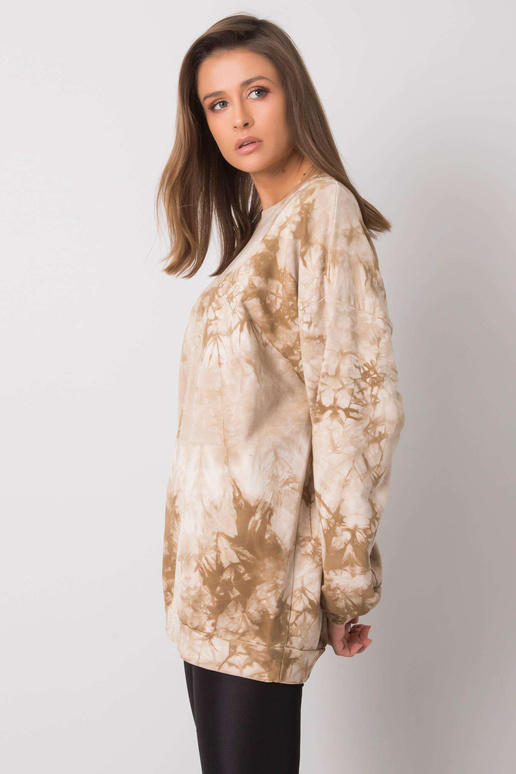 Beež kapuutsita dressipluus Romily