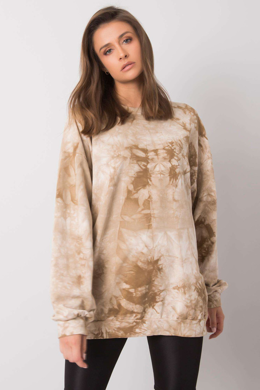 Beež kapuutsita dressipluus Romily