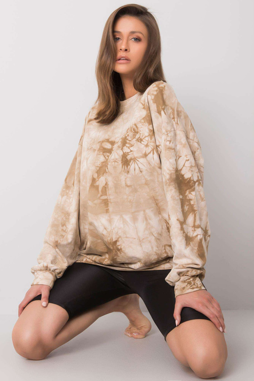 Beež kapuutsita dressipluus Romily