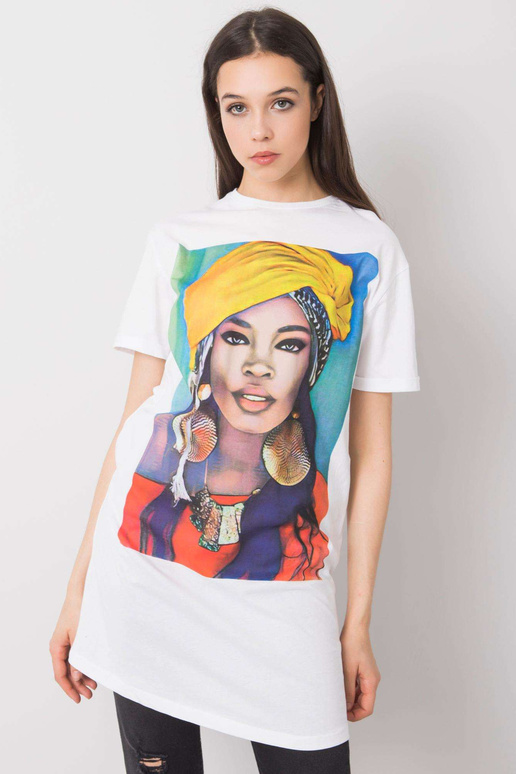 Valge tuunika trükiga Dorothea SUBLEVEL