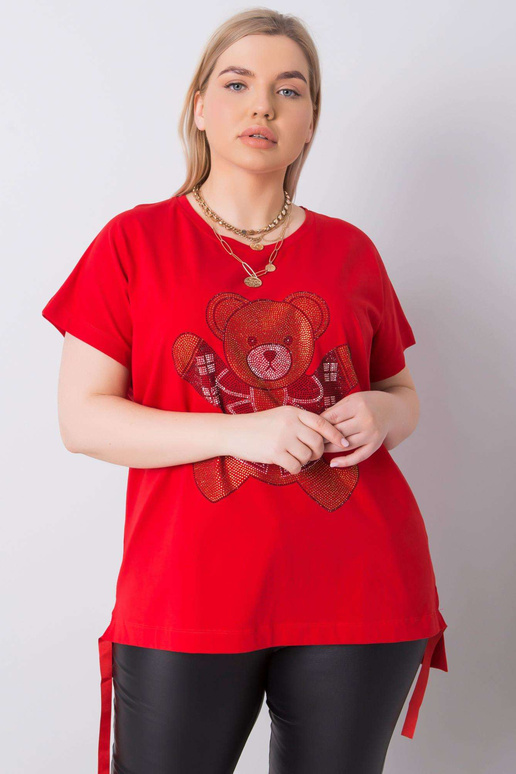 Punane pluss suuruses pluus Marlene...