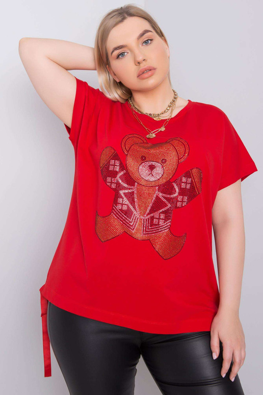 Punane pluss suuruses pluus Marlene...