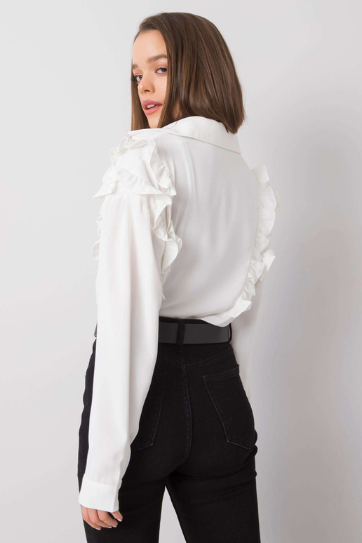 Ecru särk volangidega Layla OCH BELLA