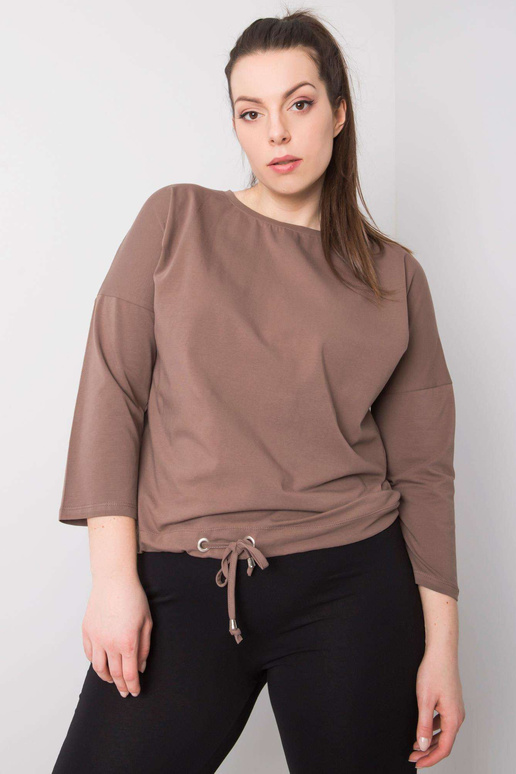 Coffee Plus Size puuvillane pluus Sandy