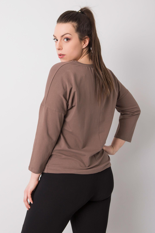 Coffee Plus Size puuvillane pluus Sandy