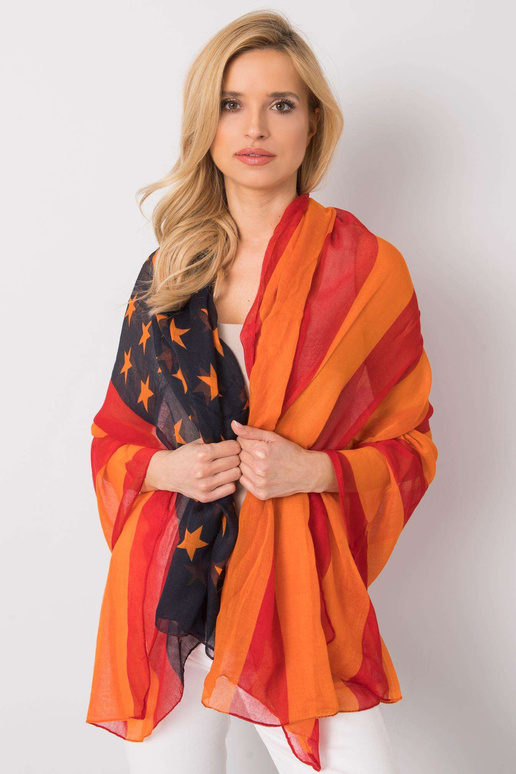 Punakasoranž ümbris trükiga