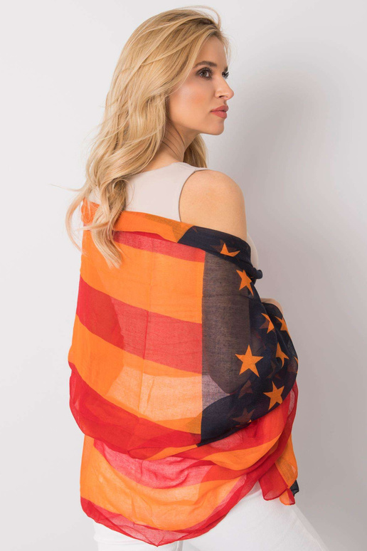 Punakasoranž ümbris trükiga