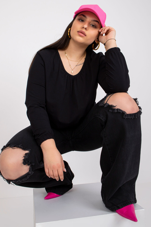 Hailey Black Plus Size pikkade...