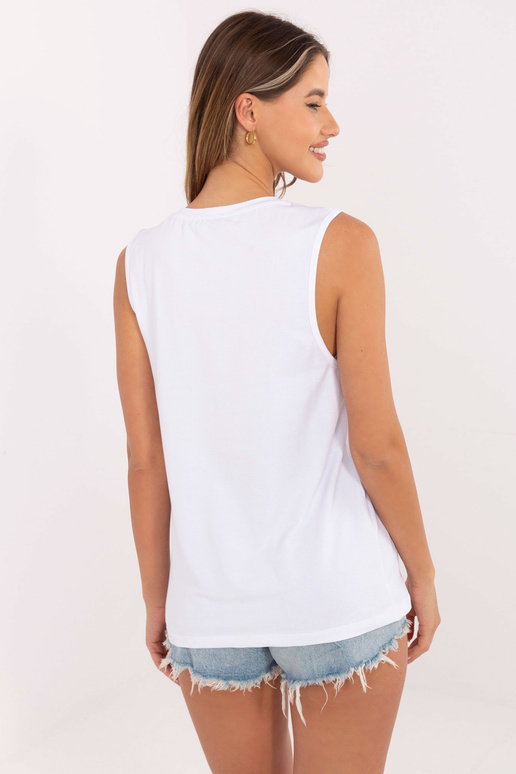 Valge topp trükiga Candela RUE PARIS