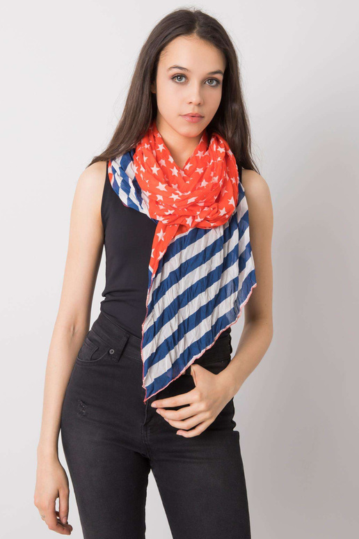 Punane ja tumesinine trükiga pleed