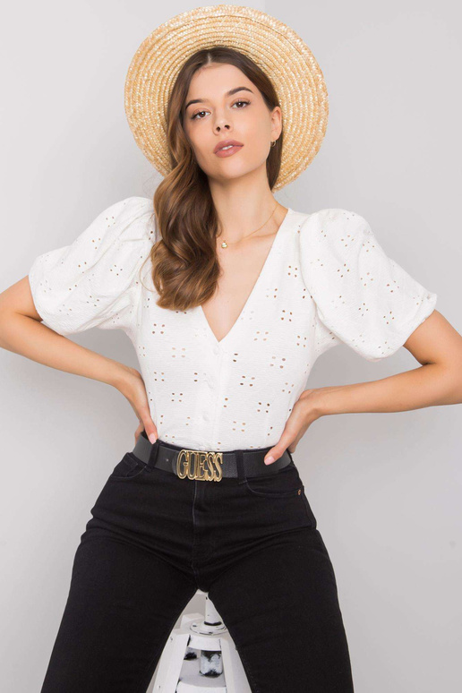 Valge vabaaja pluus Ysabel RUE PARIS