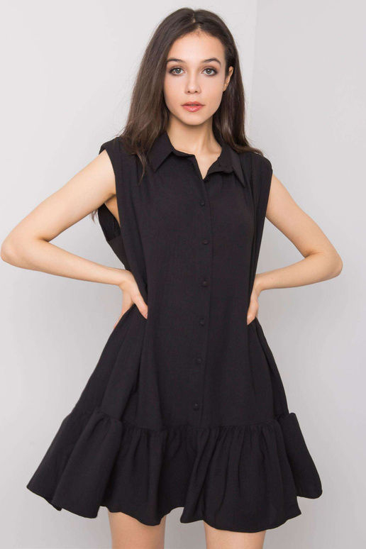 Must volangidega kleit Odelia RUE PARIS